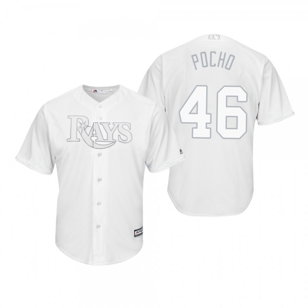 Tampa Bay Rays Jose Alvarado Pocho White 2019 Players' Weekend Replica Jersey