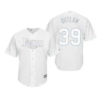 Tampa Bay Rays Kevin Kiermaier Outlaw White 2019 Players' Weekend Replica Jersey