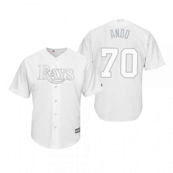 Tampa Bay Rays Nick Anderson Ando White 2019 Players' Weekend Replica Jersey