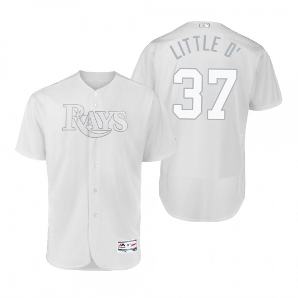 Tampa Bay Rays Travis d'Arnaud Little D' White 2019 Players' Weekend Authentic Jersey