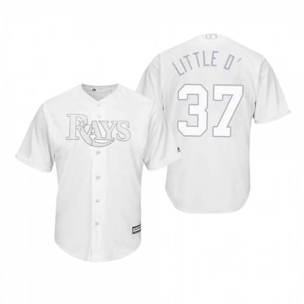 Tampa Bay Rays Travis d'Arnaud Little D' White 2019 Players' Weekend Replica Jersey