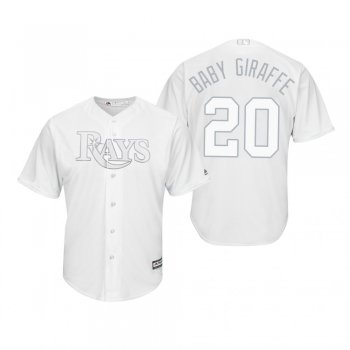 Tampa Bay Rays Tyler Glasnow Baby Giraffe White 2019 Players' Weekend Replica Jersey