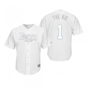 Tampa Bay Rays Willy Adames The Kid White 2019 Players' Weekend Replica Jersey