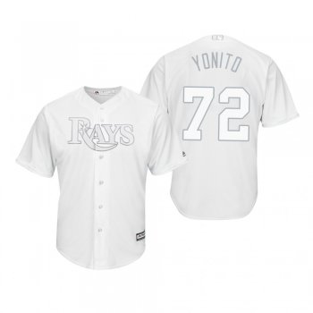 Tampa Bay Rays Yonny Chirinos Yonito White 2019 Players' Weekend Replica Jersey