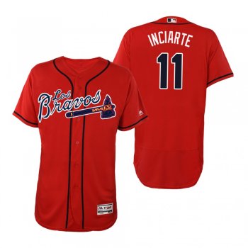 Ender Inciarte Atlanta Braves Red Hispanic Heritage Flex Base Jersey