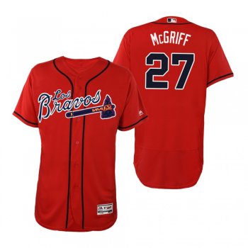 Fred McGriff Atlanta Braves Red Hispanic Heritage Flex Base Jersey