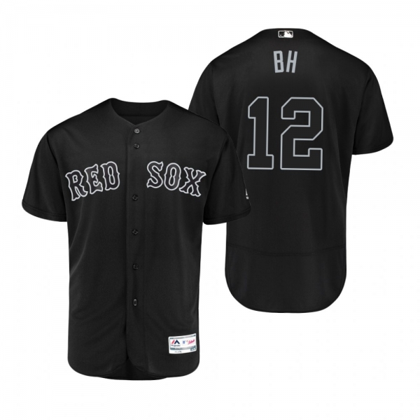 Boston Red Sox Brock Holt BH Black 2019 Players' Weekend Authentic Jersey