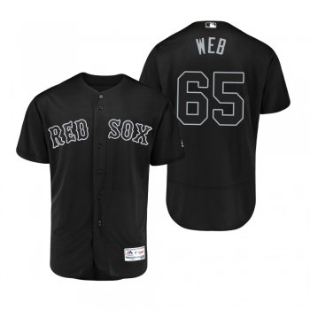 Red Sox Ryan Weber Web Black 2019 Players' Weekend Authentic Jersey