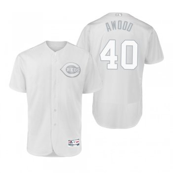 Cincinnati Reds Alex Wood Awood White 2019 Players' Weekend Authentic Jersey