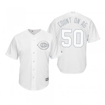 Cincinnati Reds Amir Garrett Count On Ag White 2019 Players' Weekend Replica Jersey