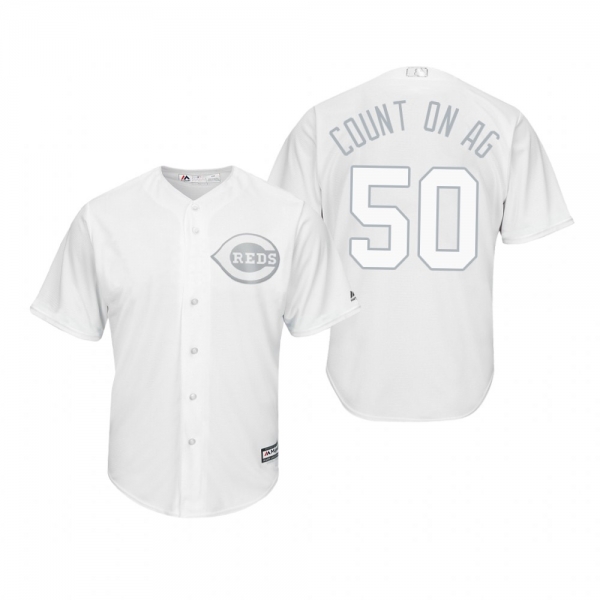 Cincinnati Reds Amir Garrett Count On Ag White 2019 Players' Weekend Replica Jersey