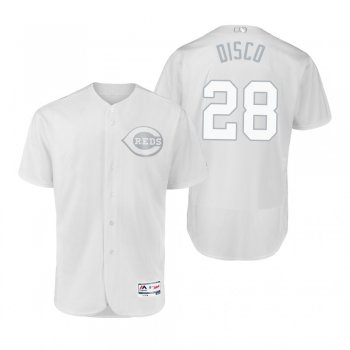 Cincinnati Reds Anthony DeSclafani Disco White 2019 Players' Weekend Authentic Jersey