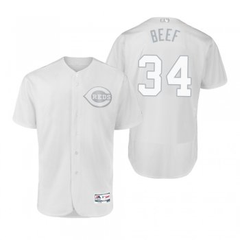 Cincinnati Reds Brian O'Grady Beef White 2019 Players' Weekend Authentic Jersey