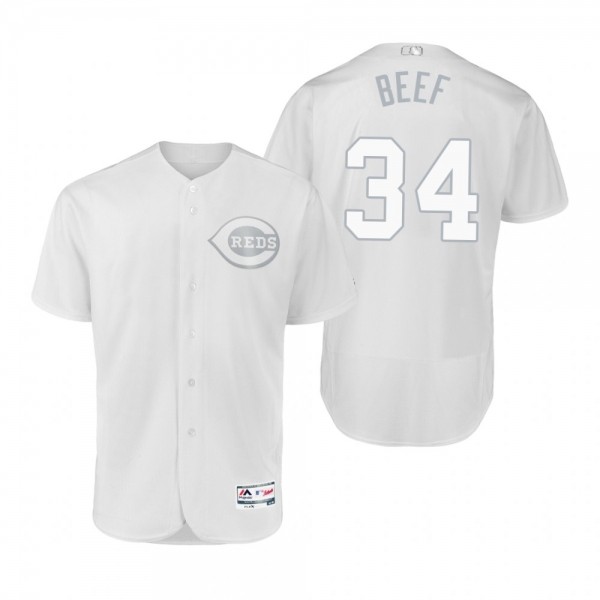 Cincinnati Reds Brian O'Grady Beef White 2019 Players' Weekend Authentic Jersey