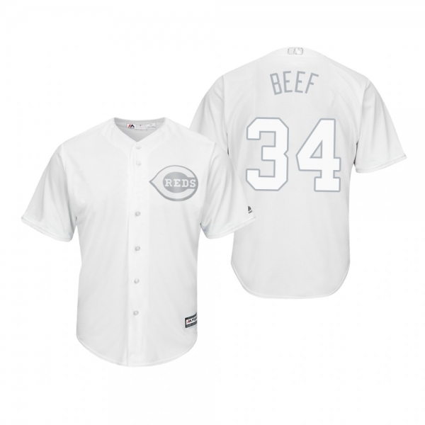 Cincinnati Reds Brian O'Grady Beef White 2019 Players' Weekend Replica Jersey