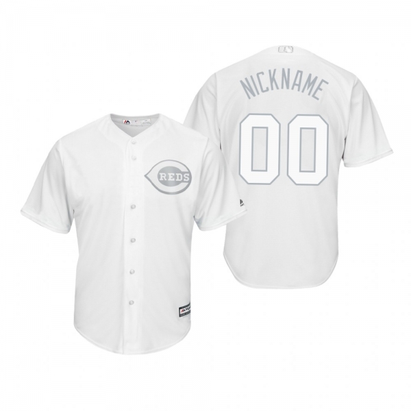 Cincinnati Reds Custom White 2019 Players' Weekend Nickname Replica Jersey