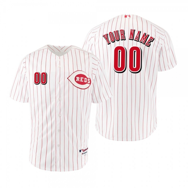 Reds Custom White Red 1967 Throwback Flex Base Jersey