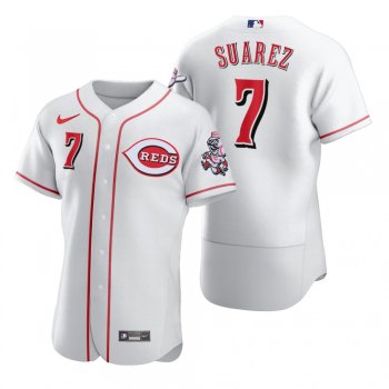 Cincinnati Reds Eugenio Suarez Nike White 2020 Authentic Jersey