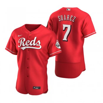 Cincinnati Reds Eugenio Suarez Nike Scarlet Authentic Alternate Jersey