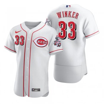 Cincinnati Reds Jesse Winker Nike White 2020 Authentic Jersey