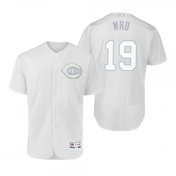 Cincinnati Reds Joey Votto Who White 2019 Players' Weekend Authentic Jersey