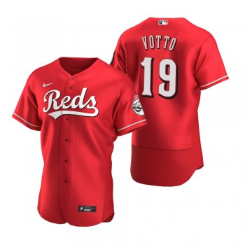 Cincinnati Reds Joey Votto Nike Scarlet Authentic Alternate Jersey