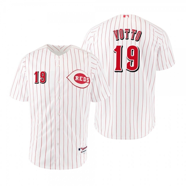 Reds Joey Votto White Red 1967 Throwback Flex Base Jersey