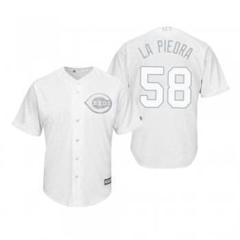 Cincinnati Reds Luis Castillo La Piedra White 2019 Players' Weekend Replica Jersey