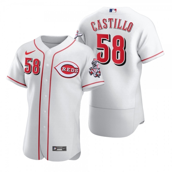 Cincinnati Reds Luis Castillo Nike White 2020 Authentic Jersey