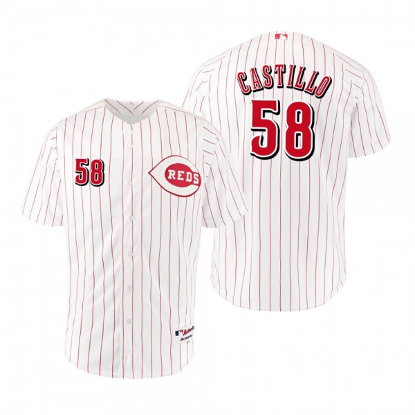 Reds Luis Castillo White Red 1967 Throwback Flex Base Jersey