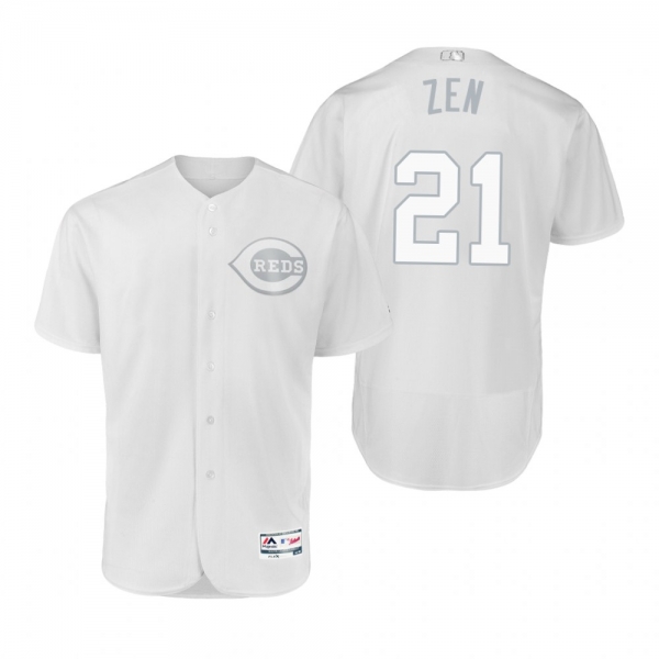 Reds Michael Lorenzen Zen White 2019 Players' Weekend Authentic Jersey