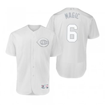 Reds Phillip Ervin Magic White 2019 Players' Weekend Authentic Jersey