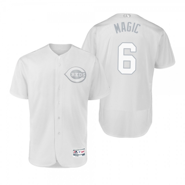 Reds Phillip Ervin Magic White 2019 Players' Weekend Authentic Jersey