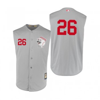 Reds Raisel Iglesias Gray 1956 Turn Back the Clock Authentic Jersey