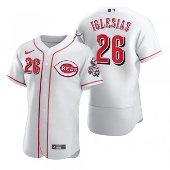 Cincinnati Reds Raisel Iglesias Nike White 2020 Authentic Jersey