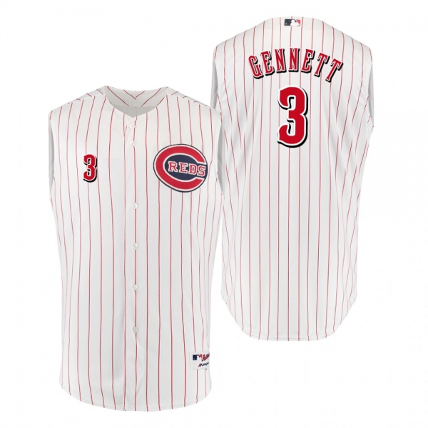 Reds Scooter Gennett White Red 1961 Throwback Flex Base Jersey