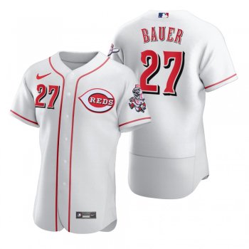 Cincinnati Reds Trevor Bauer Nike White 2020 Authentic Jersey