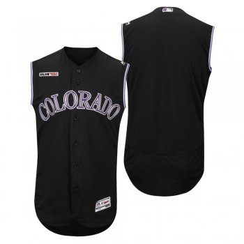 Colorado Rockies Black 150th Anniversary Alternate Flex Base Jersey