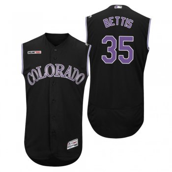 Colorado Rockies Black Chad Bettis 150th Anniversary Alternate Flex Base Jersey