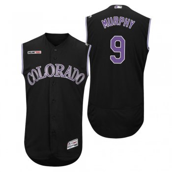 Colorado Rockies Black Daniel Murphy 150th Anniversary Alternate Flex Base Jersey