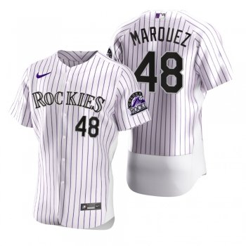 Colorado Rockies German Marquez Nike White 2020 Authentic Jersey