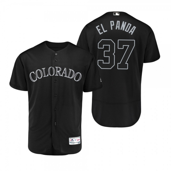 Colorado Rockies Jairo Diaz El Panda Black 2019 Players' Weekend Authentic Jersey