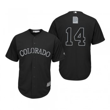 Colorado Rockies Tony Wolters Black 2019 Players' Weekend Replica Jersey