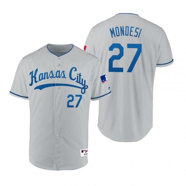 Royals Adalberto Mondesi Gray 1969 Turn Back the Clock Authentic Jersey