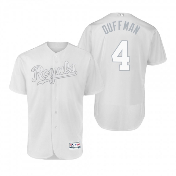 Kansas City Royals Alex Gordon Duffman White 2019 Players' Weekend Authentic Jersey