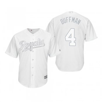 Kansas City Royals Alex Gordon Duffman White 2019 Players' Weekend Replica Jersey