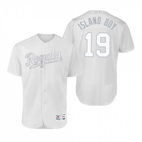 Royals Cheslor Cuthbert Island Boy White 2019 Players' Weekend Authentic Jersey