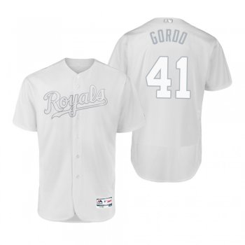 Royals Danny Duffy Gordo White 2019 Players' Weekend Authentic Jersey