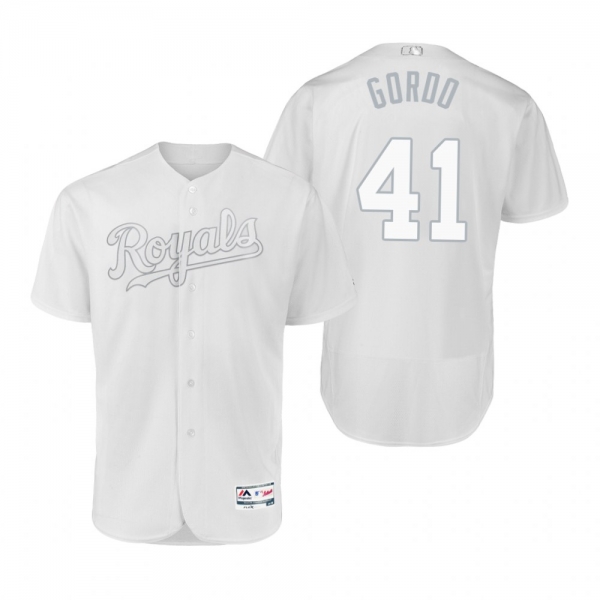 Royals Danny Duffy Gordo White 2019 Players' Weekend Authentic Jersey