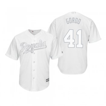 Kansas City Royals Danny Duffy Gordo White 2019 Players' Weekend Replica Jersey